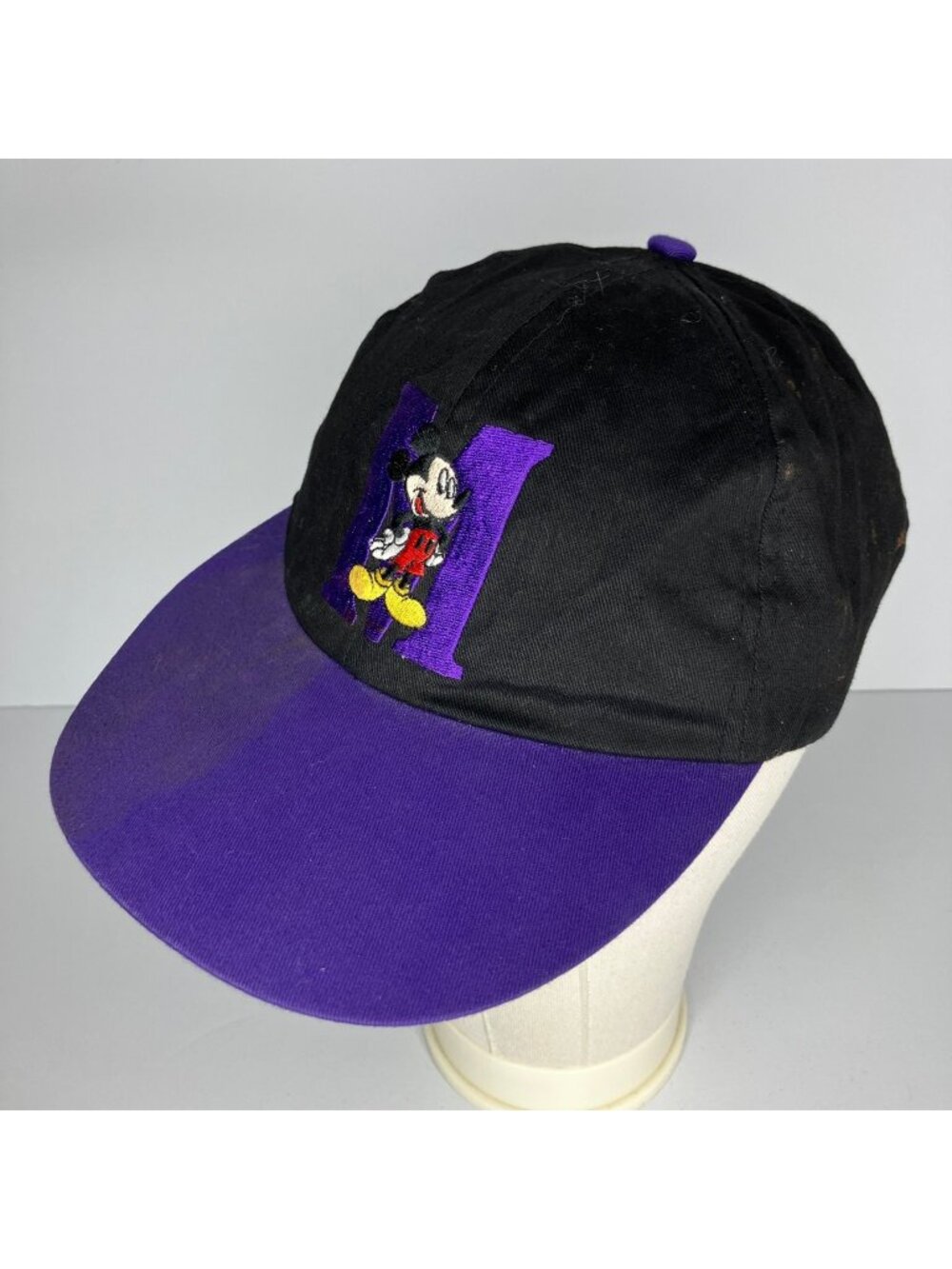 Mickey Unlimited Mickey Mouse Hat Adult Black Purple Disney Cap